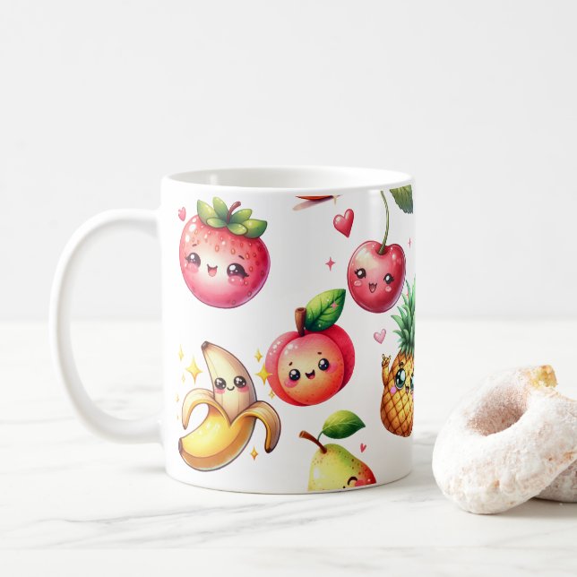 Fruit Salad Kaffeetasse (Mit Donut)