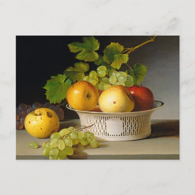 Fruit Still Life with Chinese Export Basket Postkarte (Vorderseite)