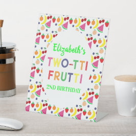 Fruit Two-tti Frutti 2nd Birthday Sockelschild