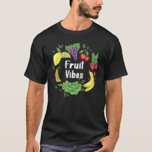 Fruit Vibes Vegetarische Liebe Friedenszeichen Veg T-Shirt