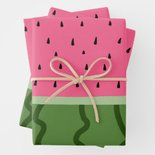 Fruit Watermelon Geschenkpapier Set