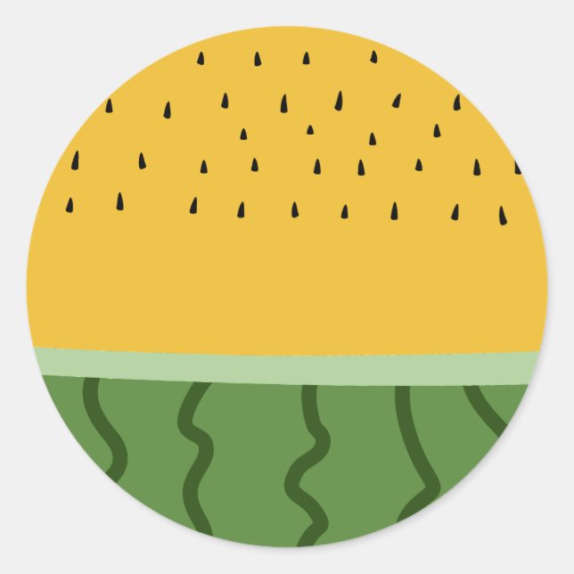 Fruit Watermelon Runder Aufkleber (Vorderseite)
