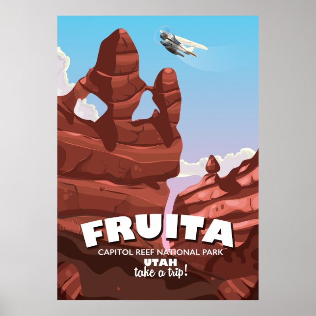 Fruita Hauptstadt Reef Nationalpark Utah Poster (Vorne)