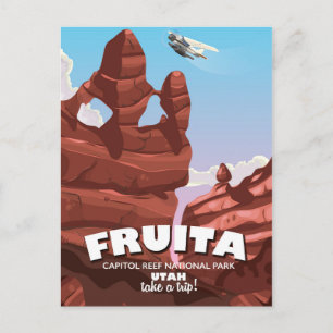 Fruita Hauptstadt Reef Nationalpark Utah Postkarte