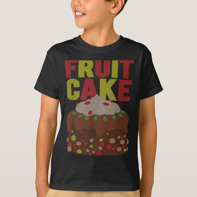 Fruitcake Funny Ugly Christmas T-Shirt (Vorderseite)