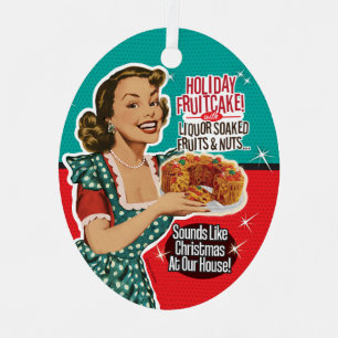 Fruitcake Lady Ornament Aus Metall