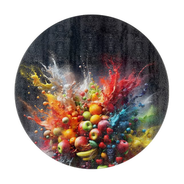 Fruitexplosion Schneidebrett (Vorderseite)