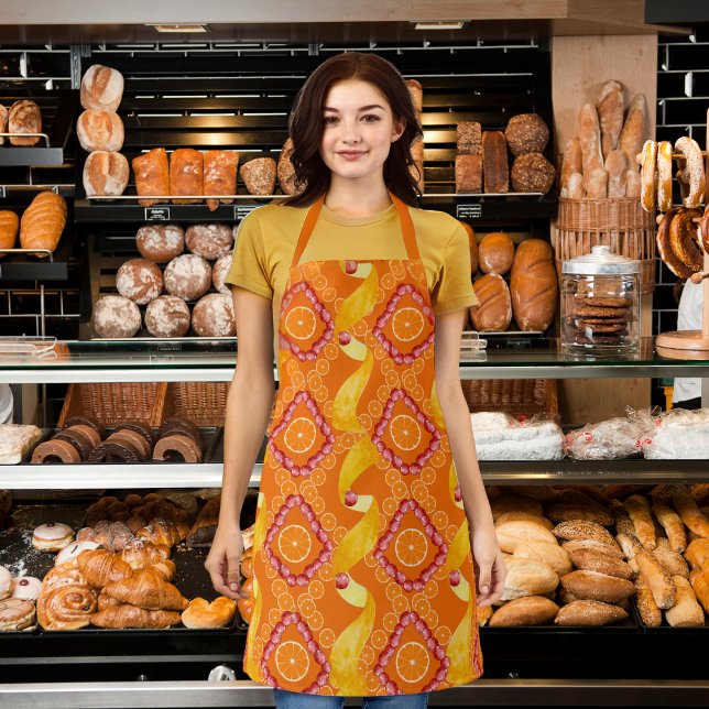 Fruits and zest orange apron schürze (Von Creator hochgeladen)