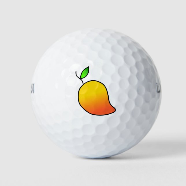 Fruity Mango Golf Balls Golfball (Vorderseite)