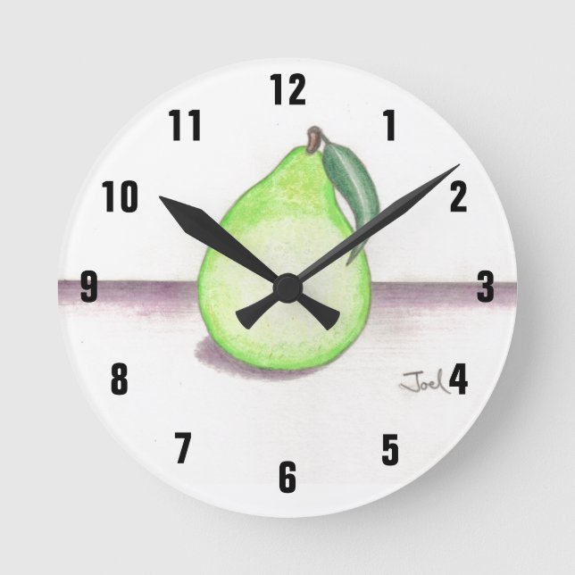 FRUITY PEclock Runde Wanduhr (Vorderseite)