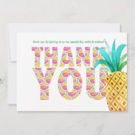 Fruity Tropical DANK YOU Watermelon Ananas Dankeskarte