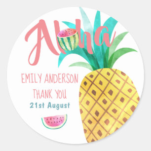 Fruity Tropical Vielen Dank Stickers Ananas
