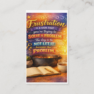 # Frustration ist ein Zeichen dafür, dass Sie vers Visitenkarte