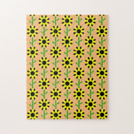 Frustrierendes Muster der Blume Puzzle