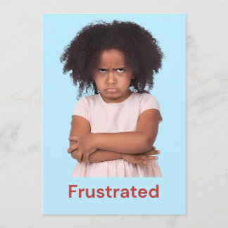 Frustrierte Gefühle von Kindern Dankeskarte
