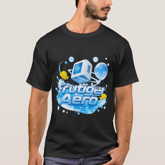Frutiger Aero Retro-Internet-Ästhetik T-Shirt (Vorderseite)