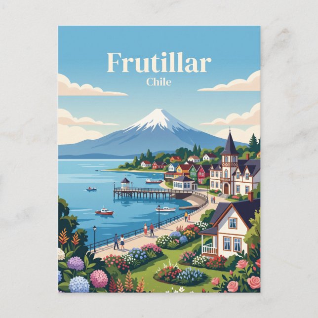 Frutillar Chile Postkarte (Vorderseite)
