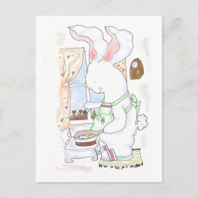 Fry Bunny Postcard - Postkarte (Vorderseite)
