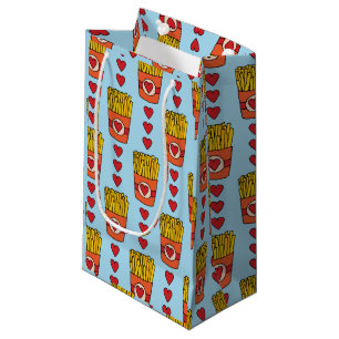 Fry Day Ich bin in Liebe Punny Cartoon French Fr Kleine Geschenktüte