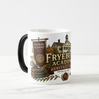 Fryeburg Academy Heritage-Wappen-Designfarbe Verwandlungstasse