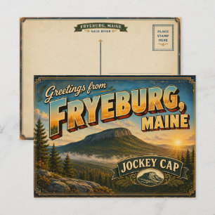 Fryeburg Maine Malerische Vintage-Ansichtskarte Postkarte