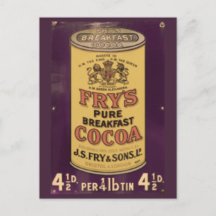 Fry's Cocoa Vintage Ad Postkarte