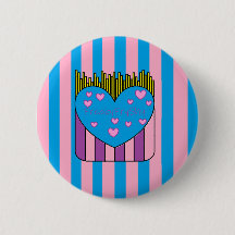 FryShy Button Rosa und Blau