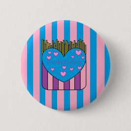 FryShy Button Rosa und Blau
