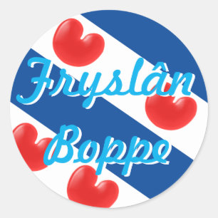 Fryslân Boppe Runder Aufkleber