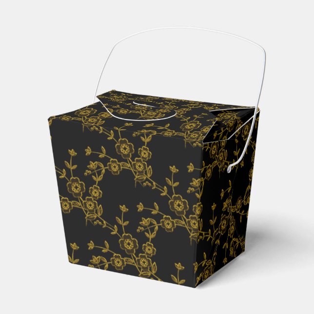 FS Style 1-Black-Gold-GASTGESCHENK-BOXES entfernen Geschenkschachtel (Vorderseite)