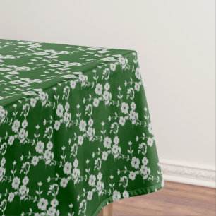 FS Style 1-Green-White-52x70 BAUMWOLLE Tischdecke