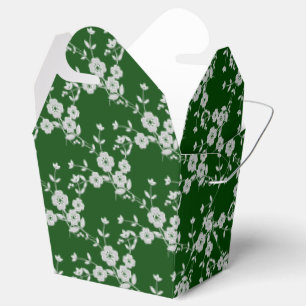FS Style 1-Green-White-FAVOR-BOXES, entfernen Sie  Geschenkschachtel