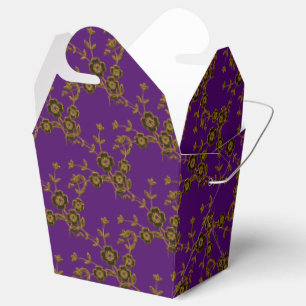 FS Style 1-Lila-Gold-FAVOR-BOXES, entfernen Geschenkschachtel