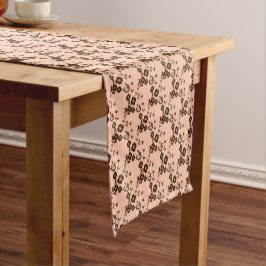 FS-Style 1-PEACH-BROWN-TABLE-RUNNER 14x72in Kurzer Tischläufer