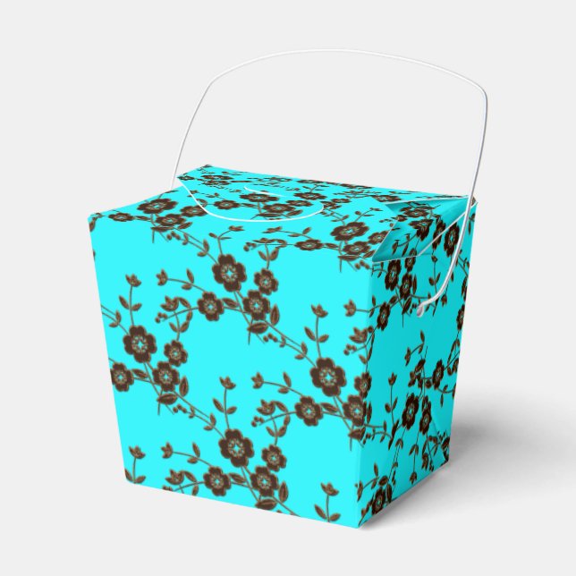 FS Style 1-Robins Egg-Brown-FAVOR BOXES, entfernen Geschenkschachtel (Vorderseite)