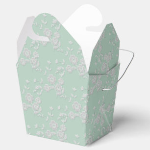 FS Style 1-SEAFOAM-White-FAVOR BOXES, ausziehen Geschenkschachtel
