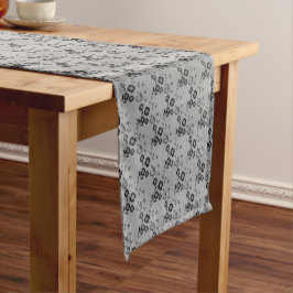 FS-Style 1-SILVER-TABLE-RUNNER 14x72in Kurzer Tischläufer