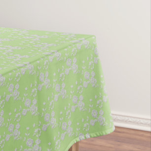 FS Style 1-Sprg Green-Whte-52x70 BAUMWOLLE Tischdecke