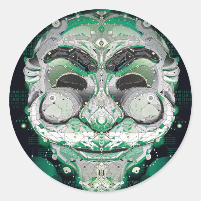 Fsociety Sticker, Glossy Runder Aufkleber (Vorderseite)