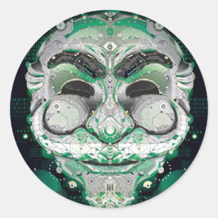 Fsociety Sticker, Glossy Runder Aufkleber