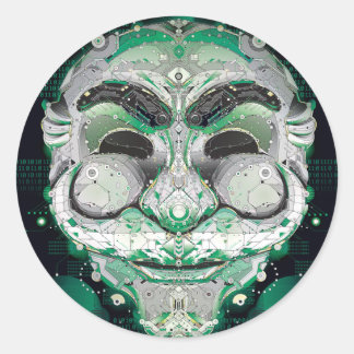 Fsociety Sticker, Glossy Runder Aufkleber