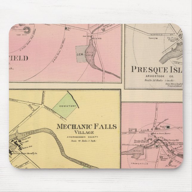 Ft Fairfield, Presque Isle, Karibik Mousepad (Vorne)