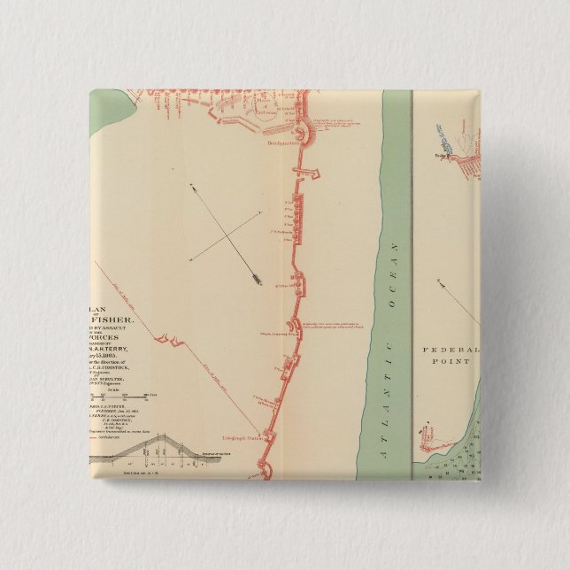 Ft Fisher Button (Vorderseite)