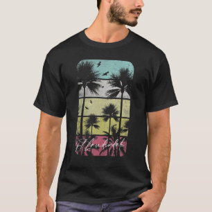Ft Fort Lauderdale Florida Retro Vintag Beach Sur T-Shirt