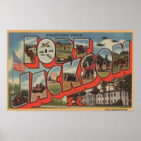 Ft. Jackson, South Carolina - Großbuchstaben