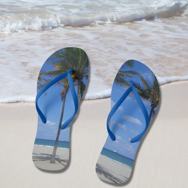 Ft Lauderdale Beach Florida Palm Trees Flip Flops (Von Creator hochgeladen)