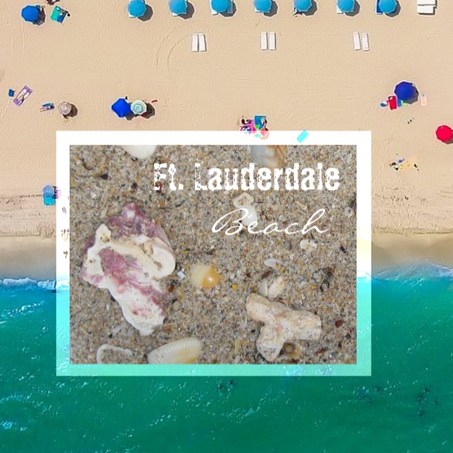 Ft. Lauderdale Beach Sand Nah-Up, Florida Postkarte (Von Creator hochgeladen)