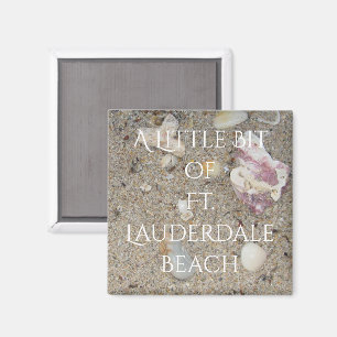 Ft. Lauderdale Beach Sand und Muscheln Magnet