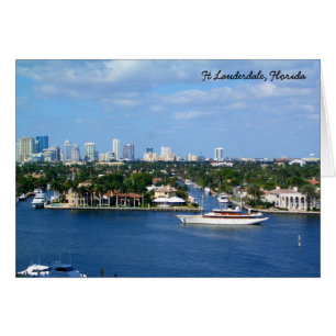 Ft Lauderdale Binnenwasserstraße & Skyline