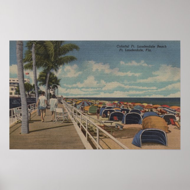 Ft. Lauderdale, Florida - Sicht auf Ft. L. Poster (Vorne)